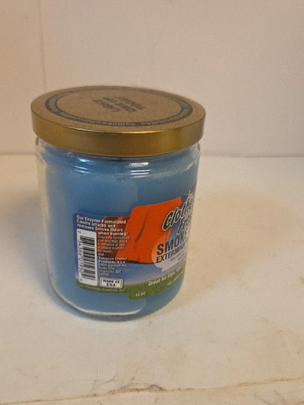 Smoke Odor Exterminator Candle - Blue 13 Oz